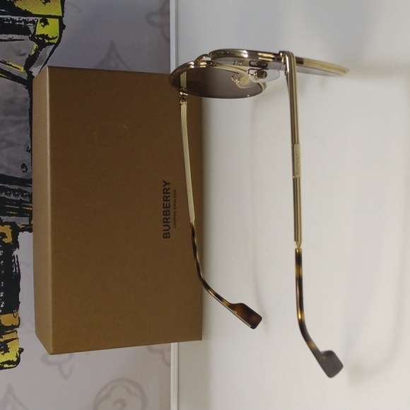 Model: B 3135' Burberry BE3135 Scott Pilot Dark Brown Sunglasses - Picture 4 of 11